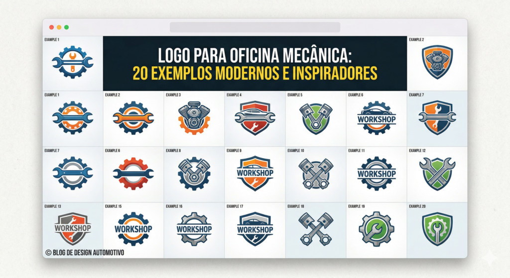 Logo para Oficina Mecânica 20 Exemplos