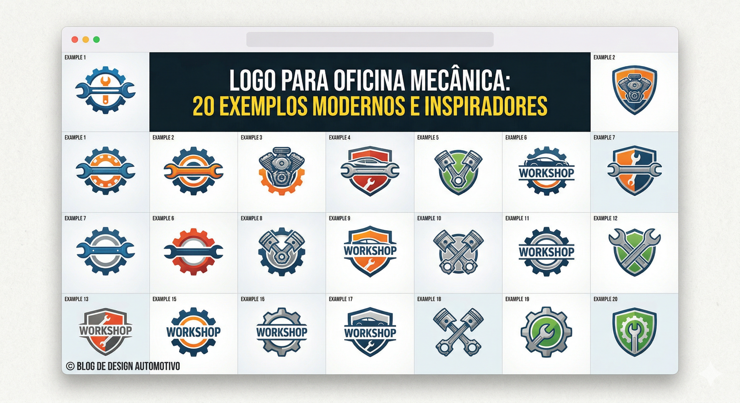 Logo para Oficina Mecânica 20 Exemplos