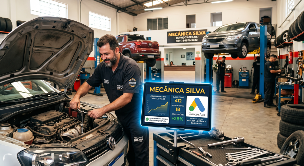 Tráfego Pago para Oficina Mecânica